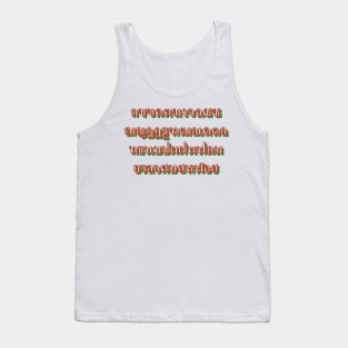 Thai Alphabet Tank Top